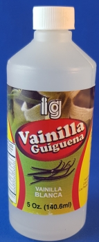 Esencia de Vainilla Blanca Dominicana 140ml   Vanilleextrakt-GUIGUENA.
